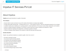 Tablet Screenshot of impetusits.com